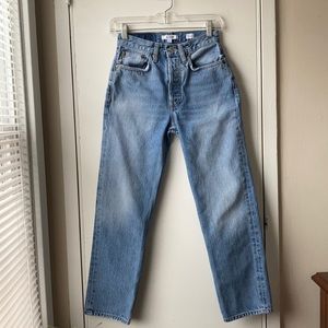 RE/DONE 70’s Stove Pipe Rigid Denim Jeans